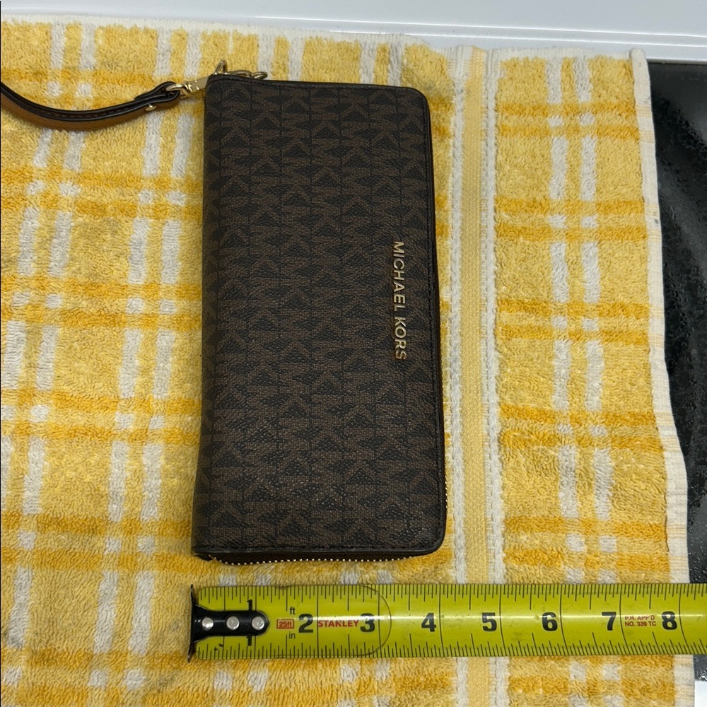 Michael Kors Brown Logo Wristlet - Picture 7 of 8